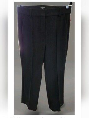 J. Crew Black Tailored Straight-Leg Trousers 8P
